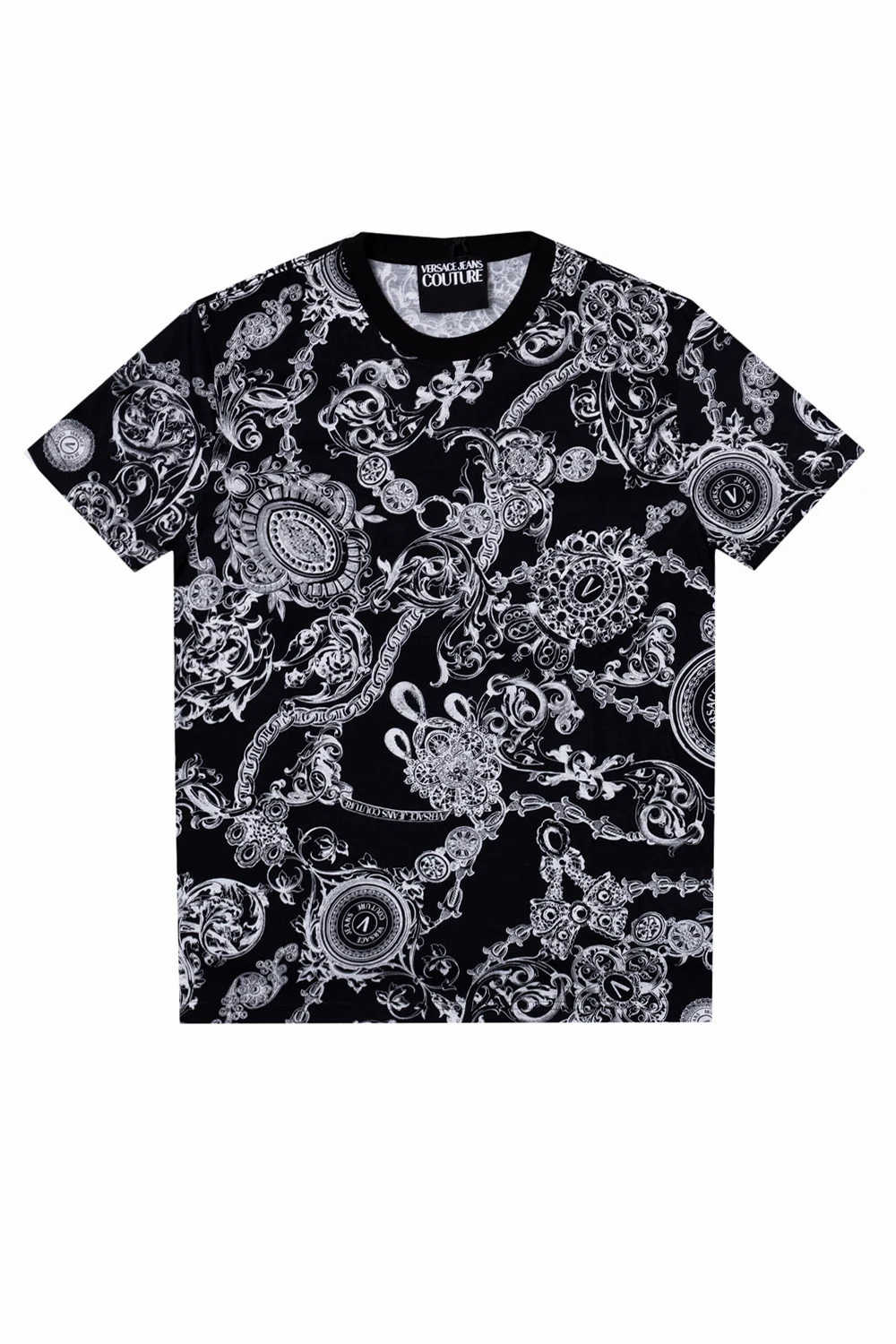 BLACK Baroque print T-shirt