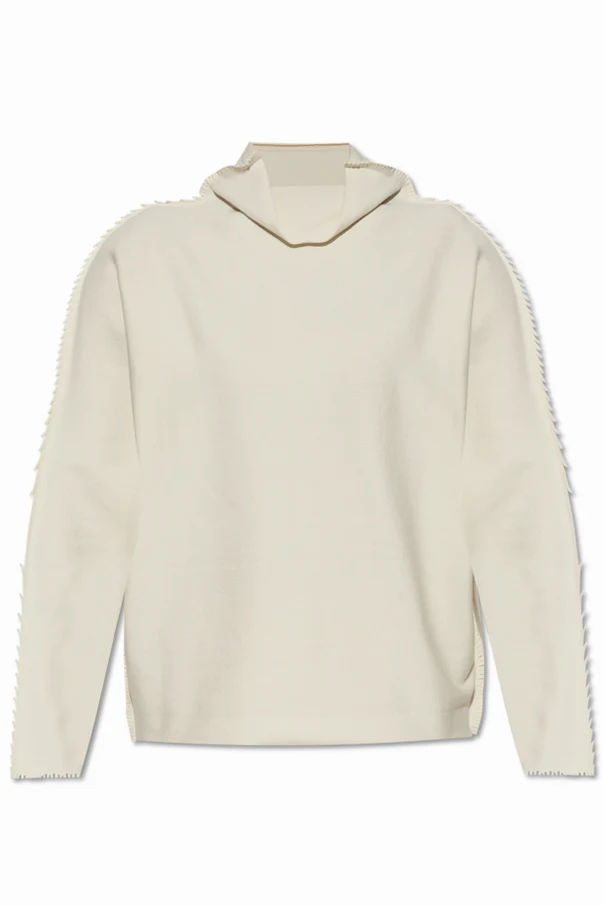 CREME Pullover mit dekorativem Abschluss