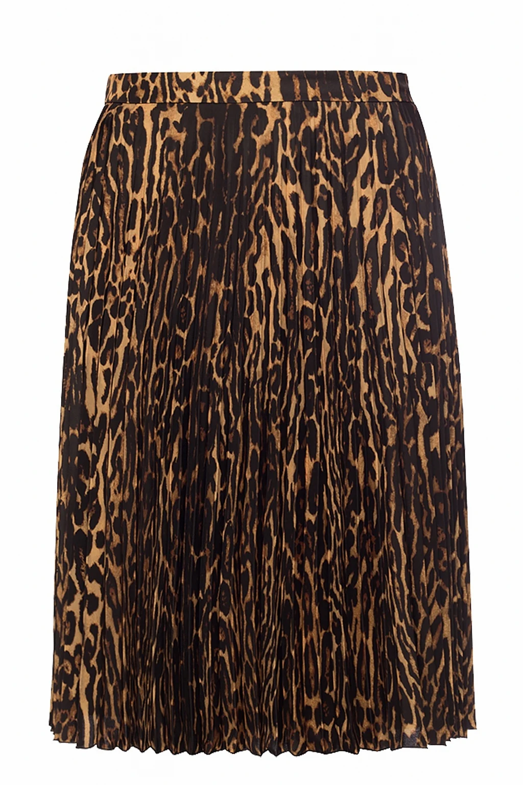 BROWN Leopard-printed skirt