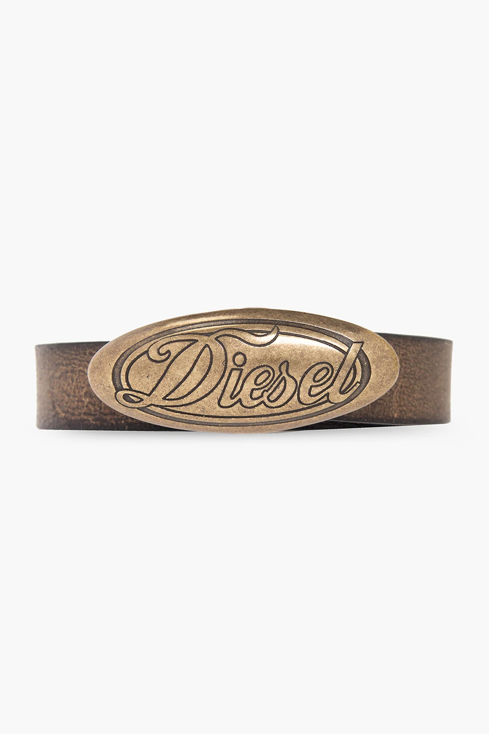 BROWN ‘B-Alyen’ leather belt