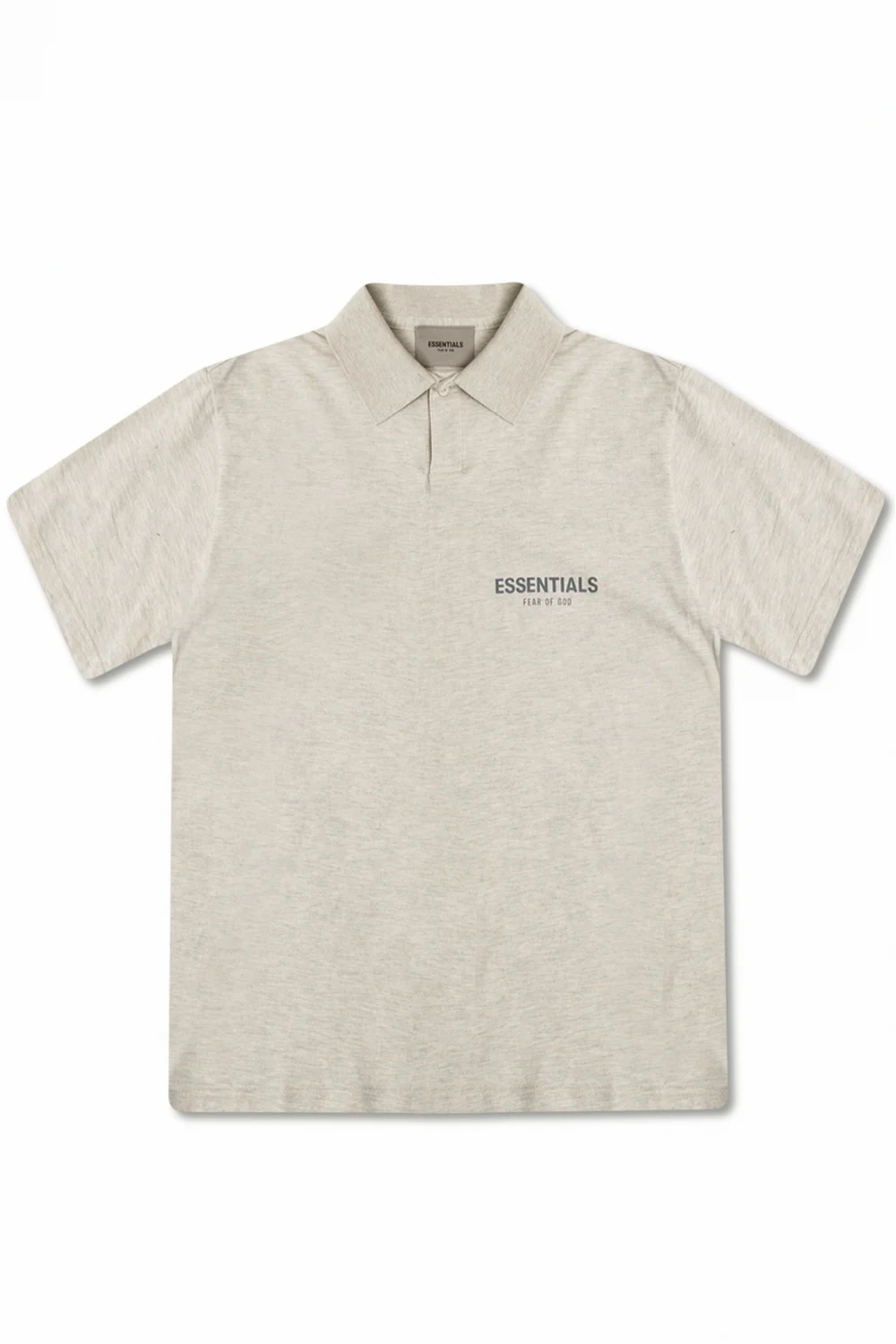 cream Polo shirt with logo