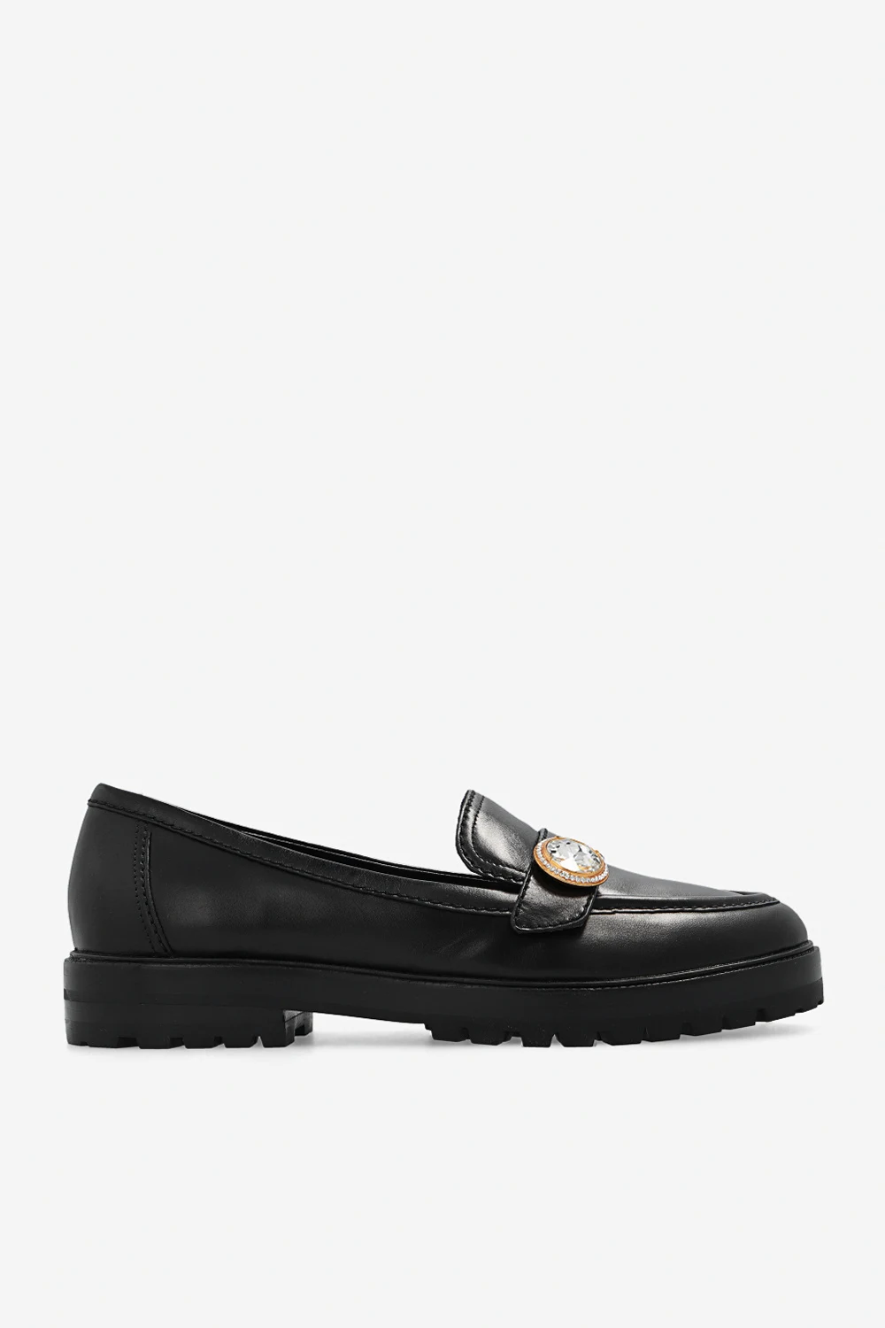 BLACK Leather loafers
