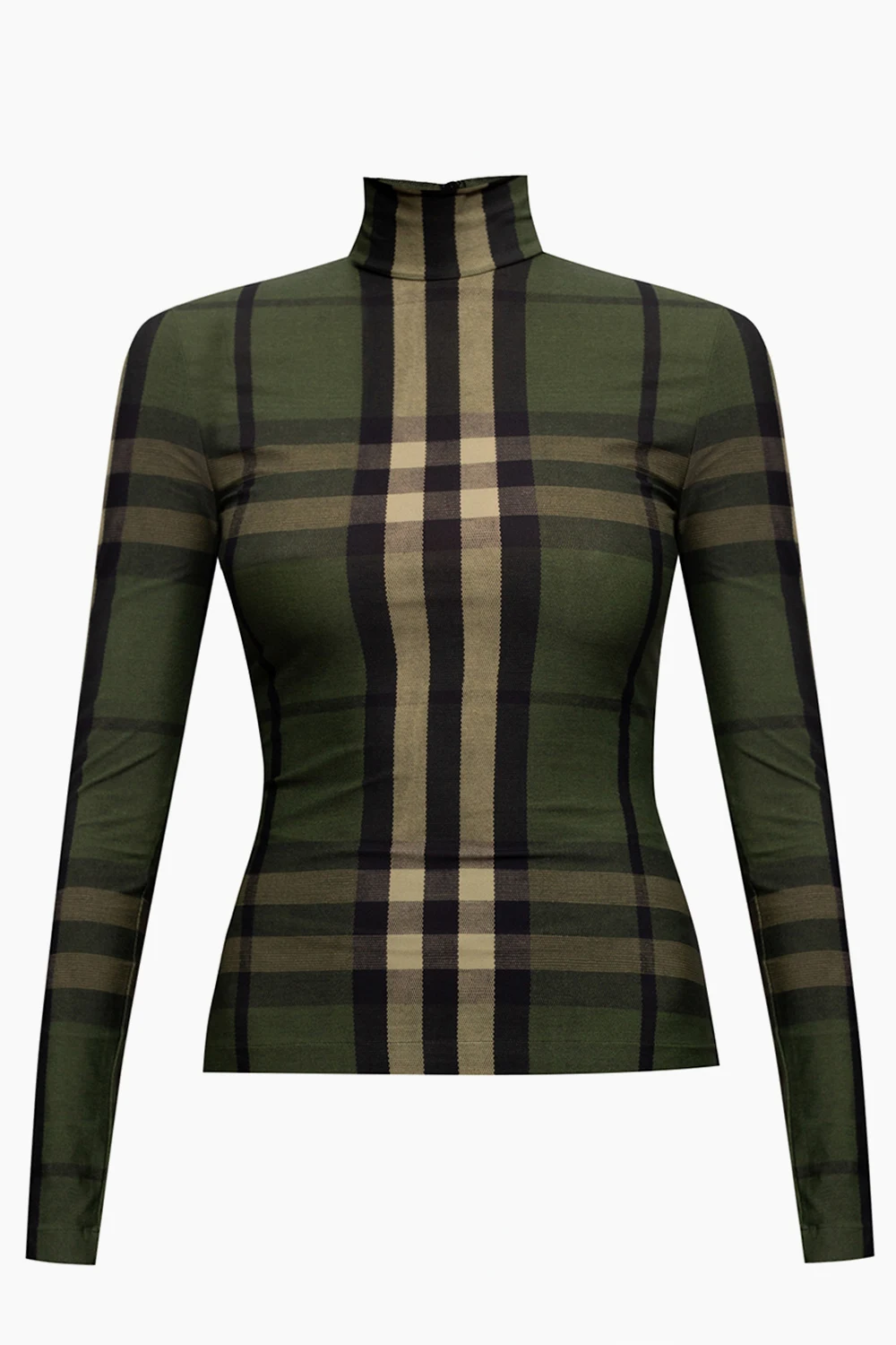 GREEN Top with high neck