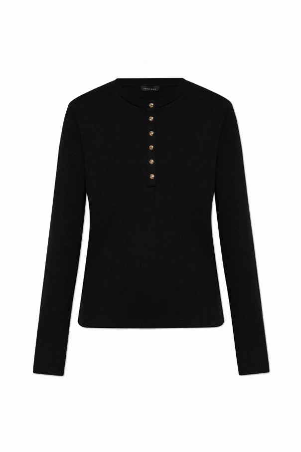 SCHWARZ Geripptes Top ‘Alessia’