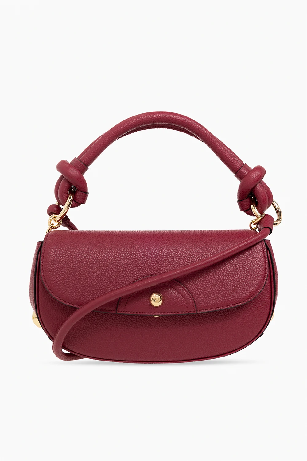 ‘Glam’ leather shoulder bag