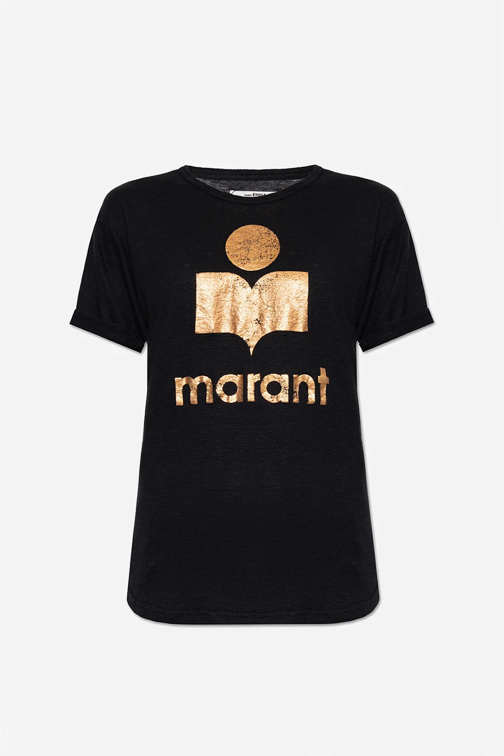 ‘Koldi’ linen T-shirt with logo