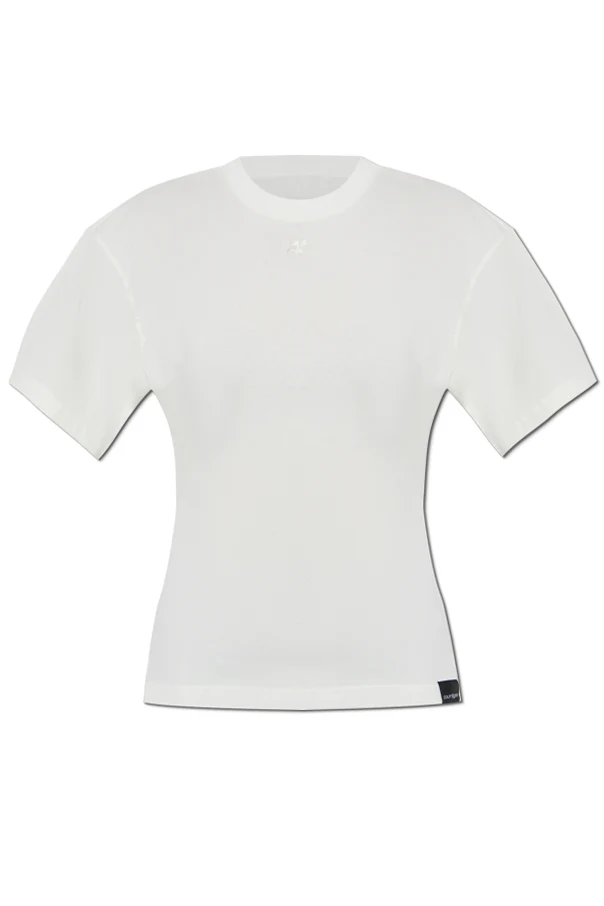 WEISS T-Shirt mit Logo