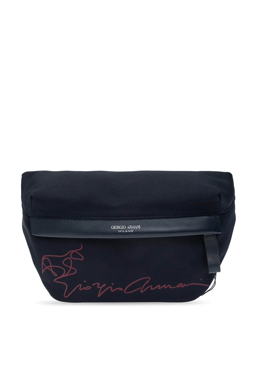 BLACK Belt bag with logo