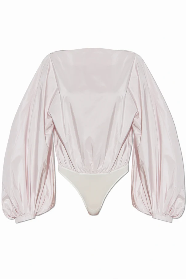 RÓŻOWY Jedwabne body