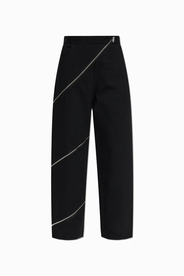 SCHWARZ Jeans mit Reißverschluss