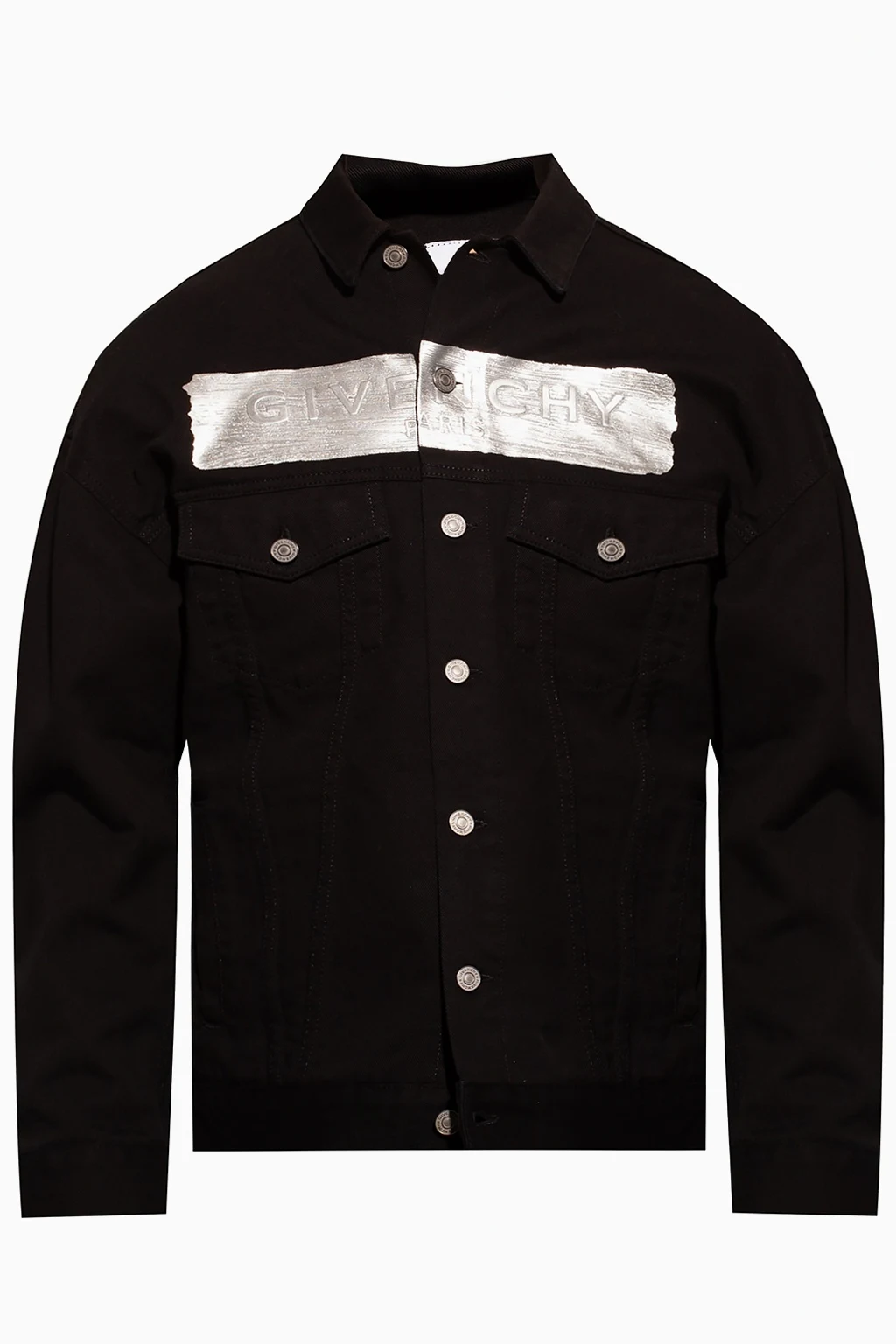 Denim jacket with logo
