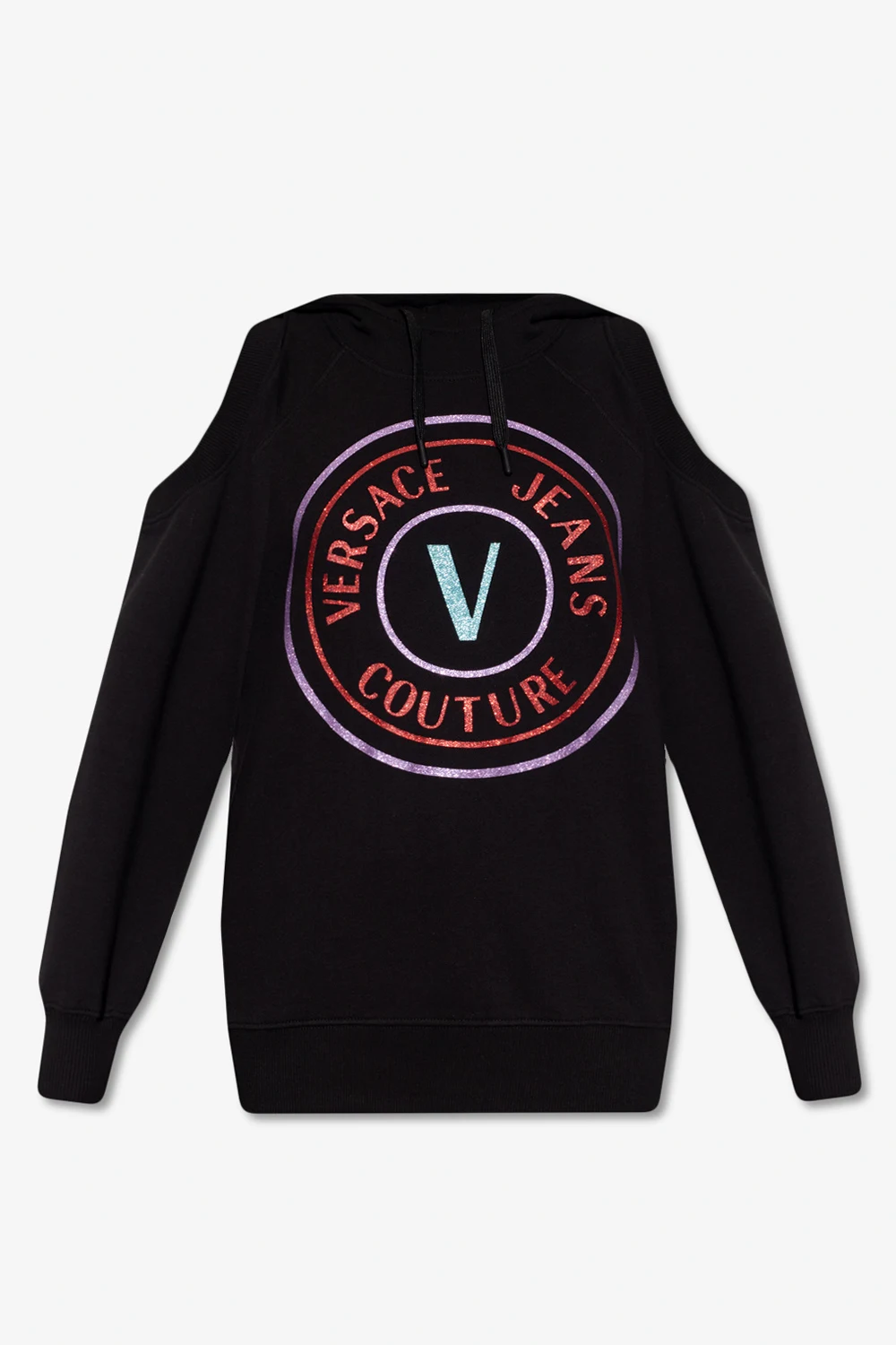 BLACK Glittery hoodie