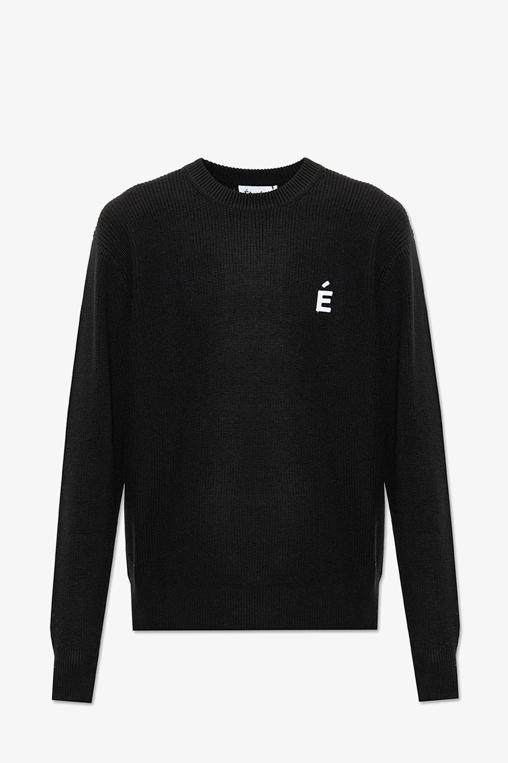 BLACK Ribbed sweater