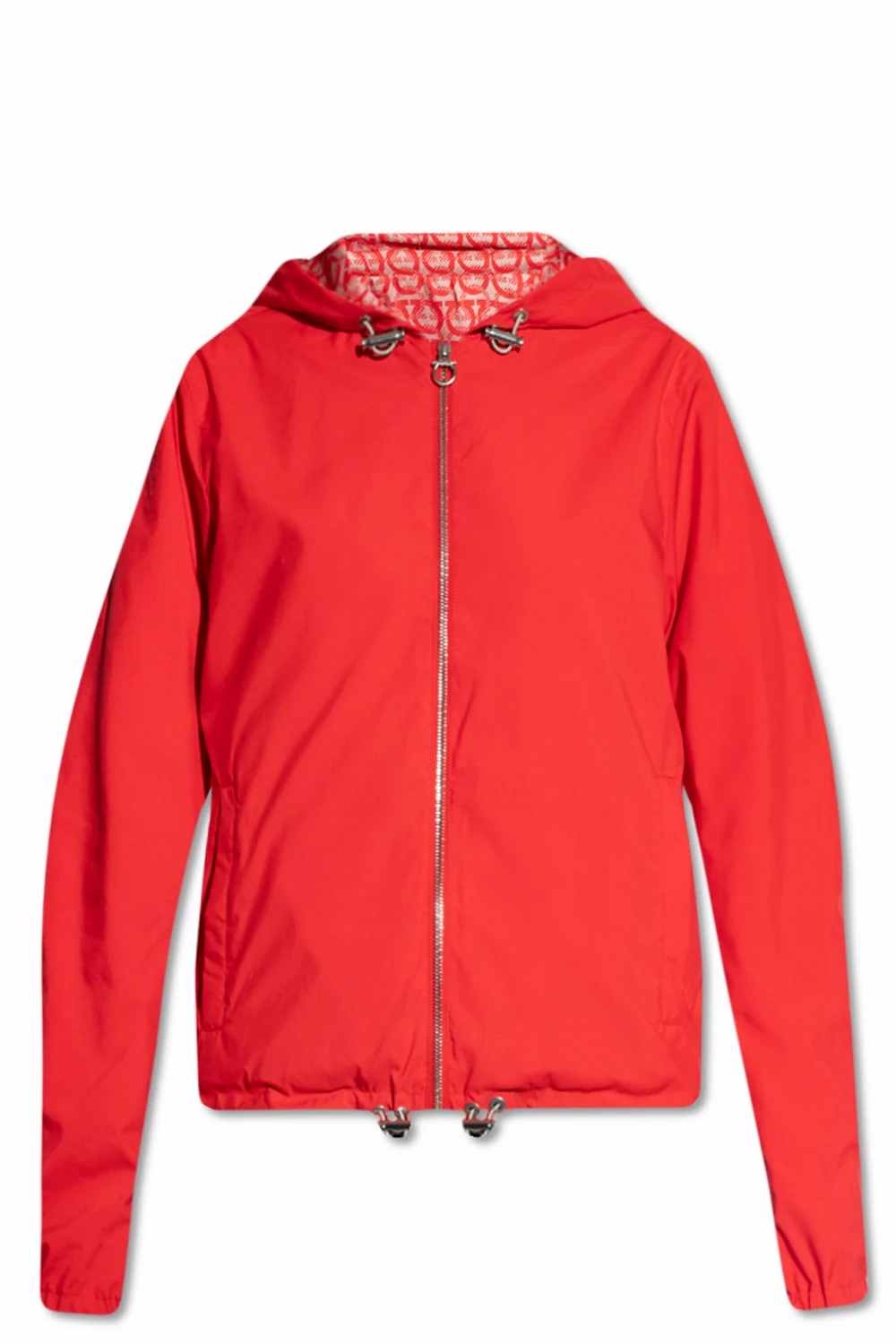 Reversible hooded jacket