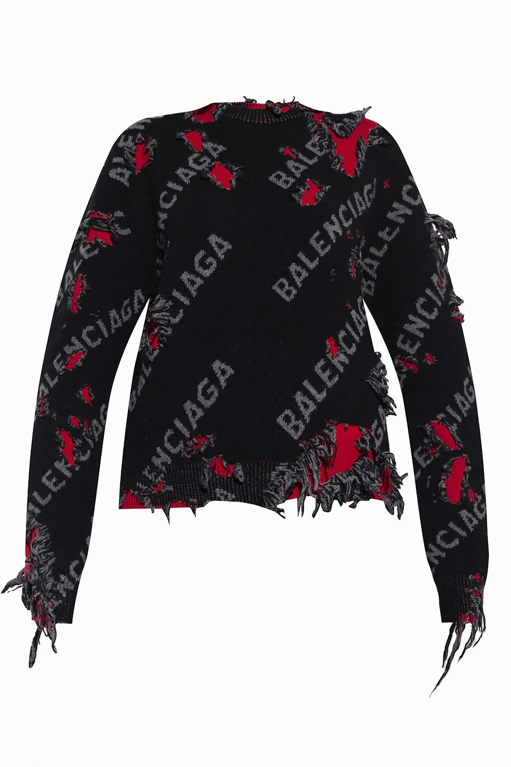 Sweater with rips