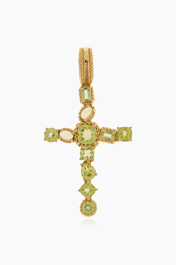 GRÜN Goldener Anhänger mit religiösem Motiv