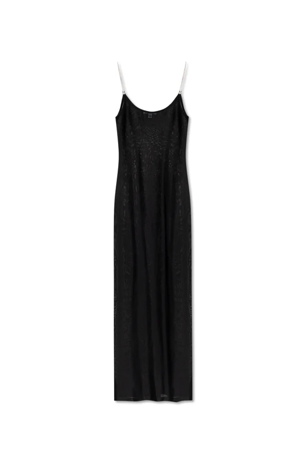 SCHWARZ Transparente Kleid