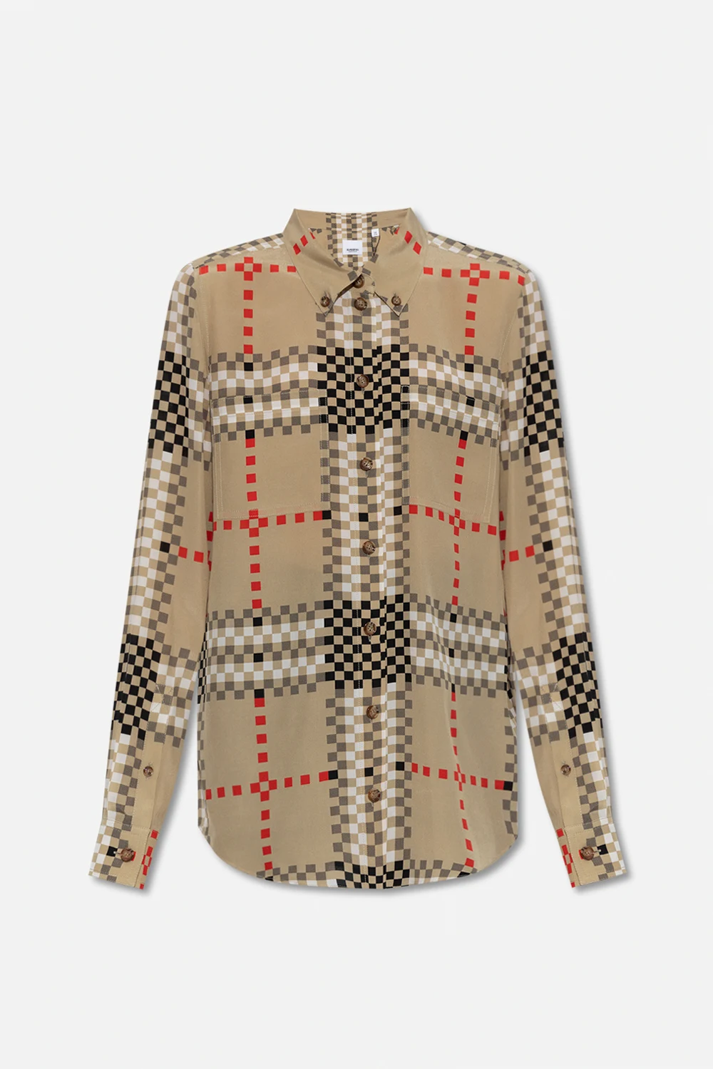 beige ‘Paola’ silk shirt