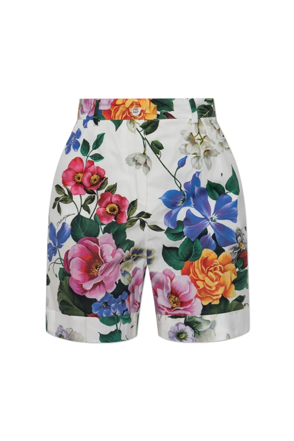 MEHRFARBIG Shorts mit Blumenmotiv