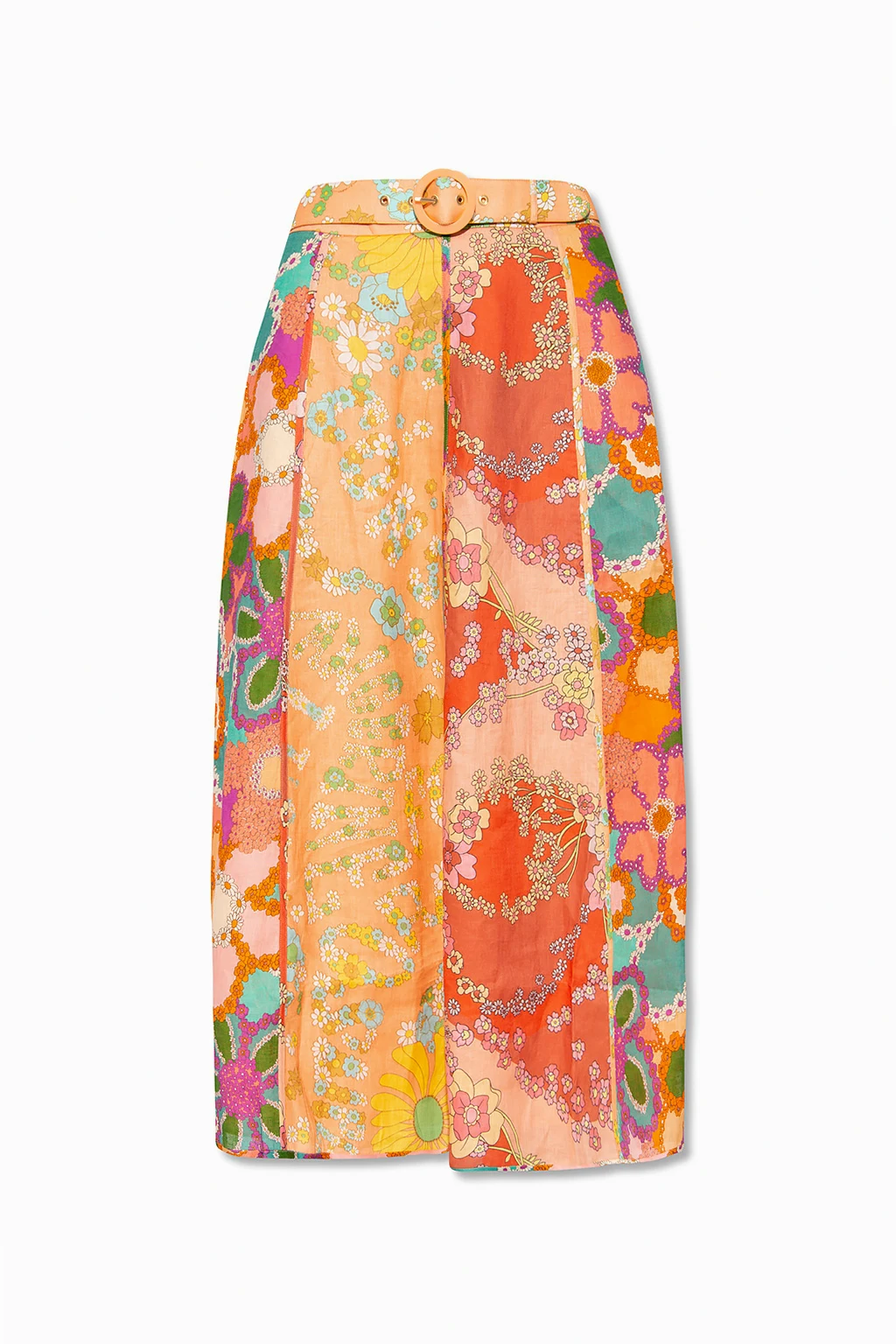 Floral-printed skirt
