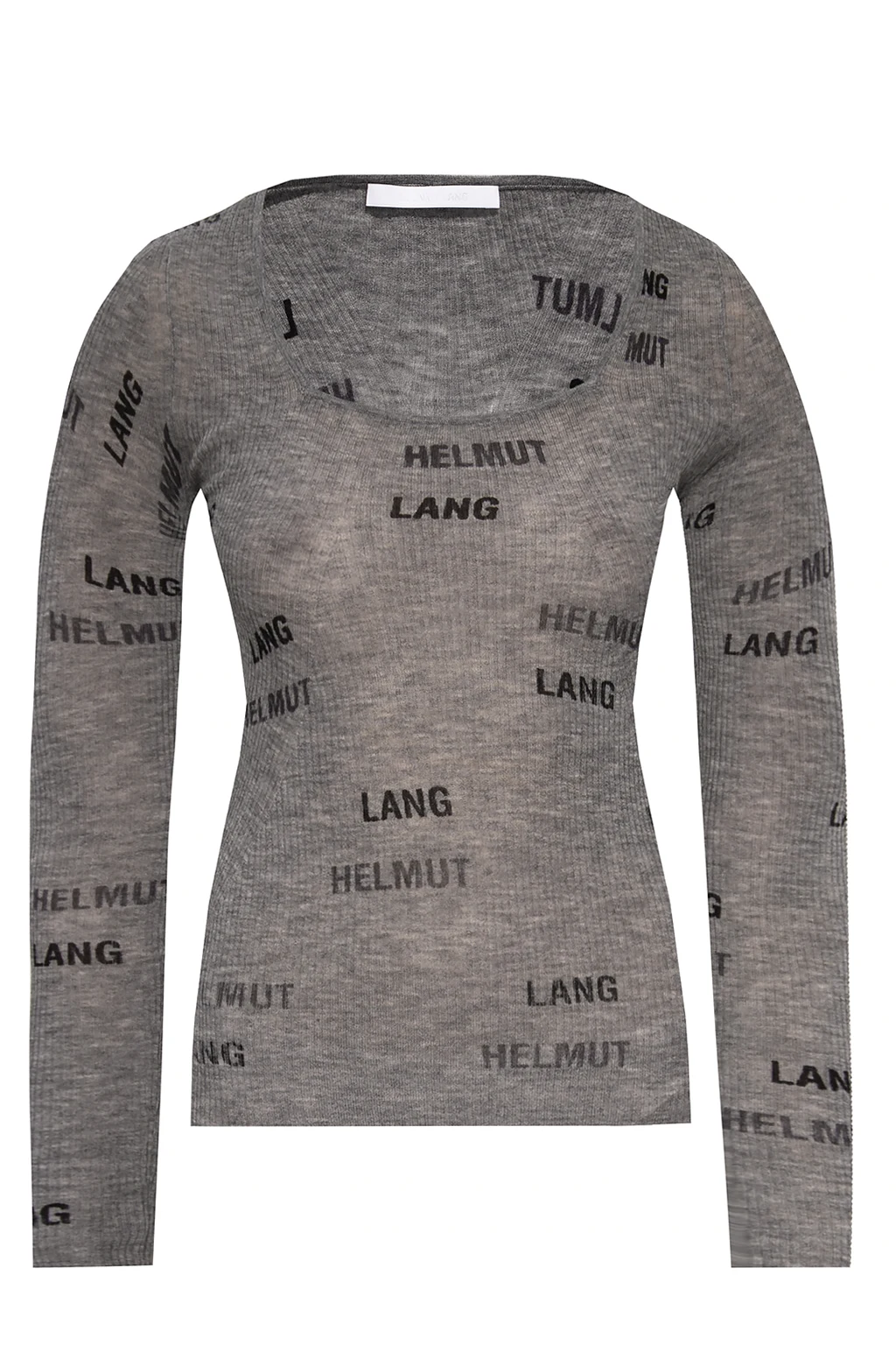 Long-sleeved top with logo