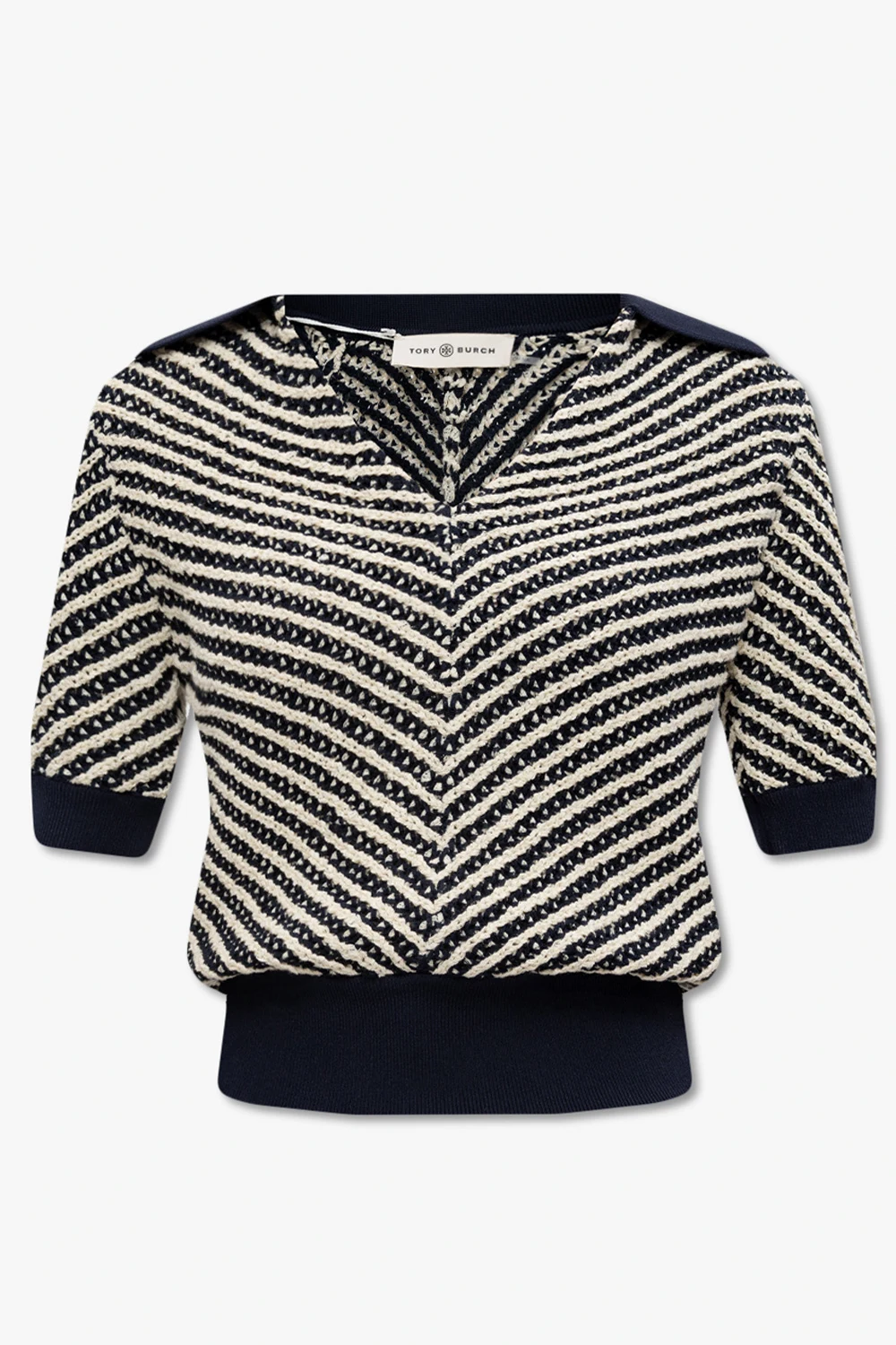 NAVY BLUE Woven top
