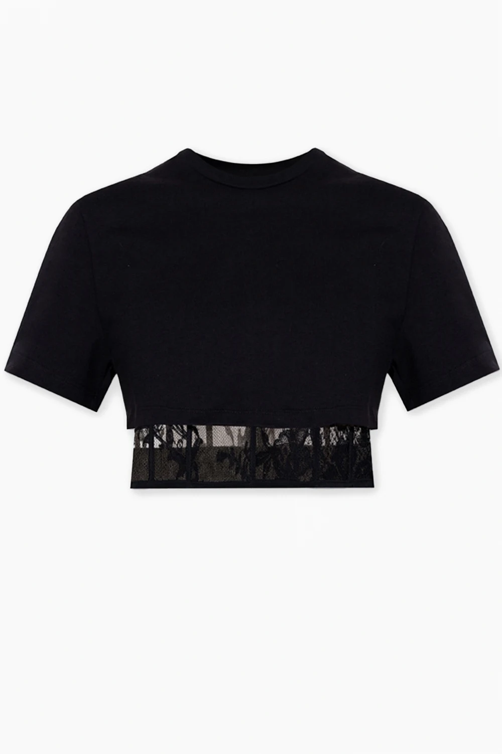 Dwuwarstwowy t-shirt z wbudowanym gorsetem