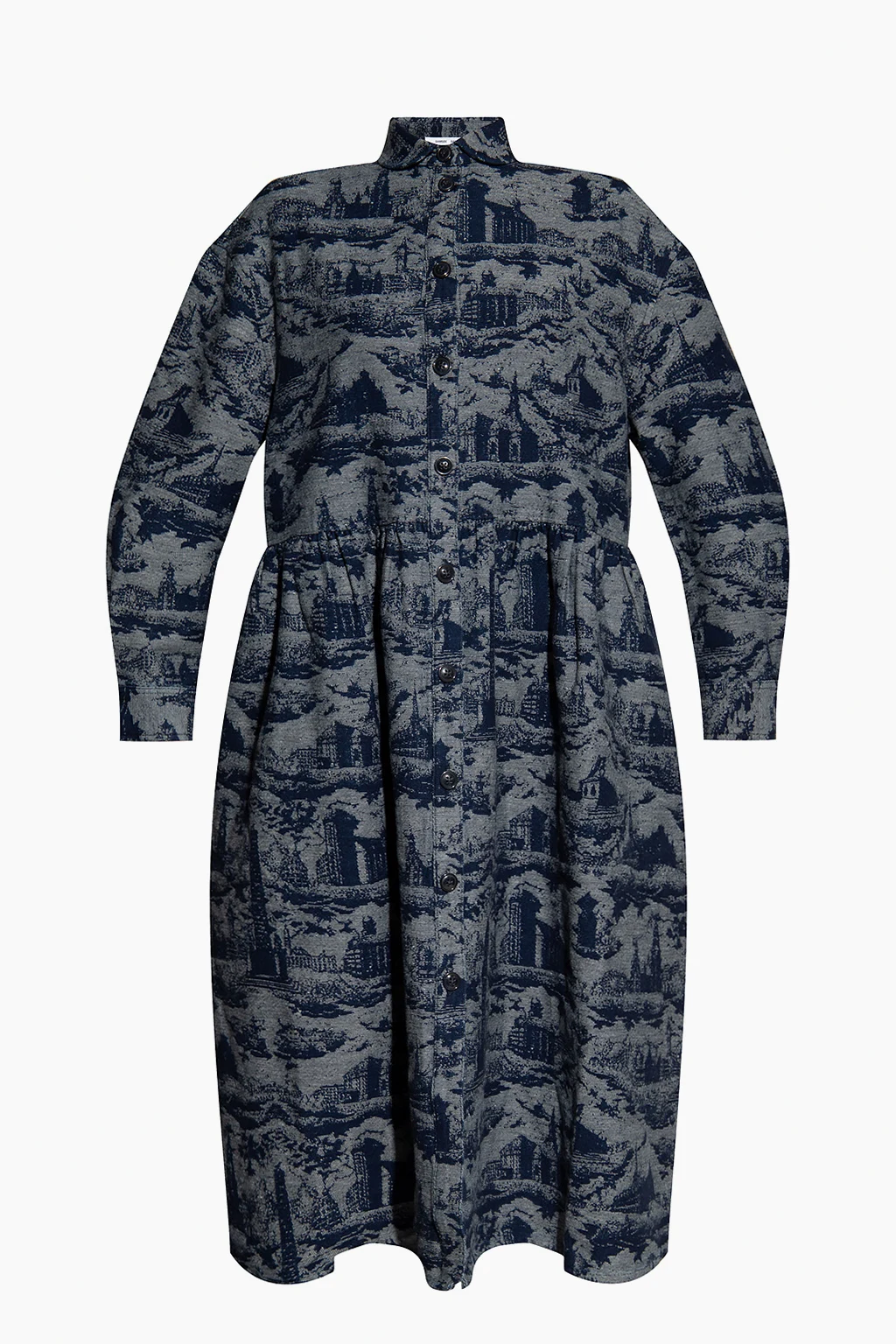 NAVY BLUE Patterned dress