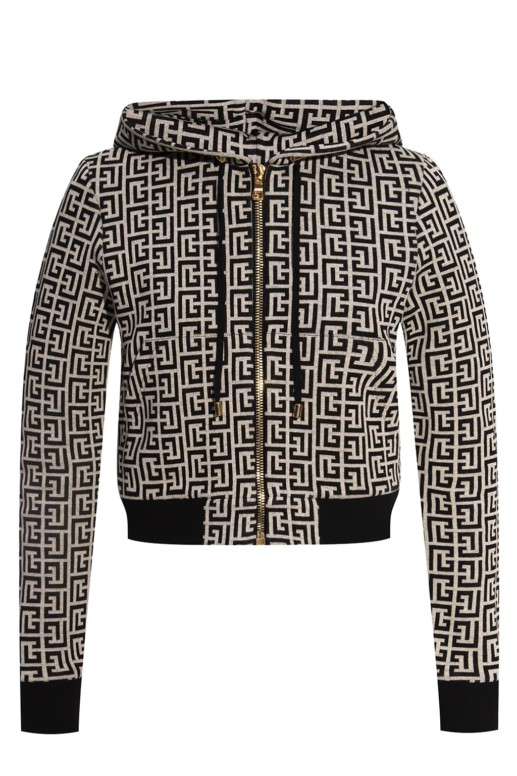 GREY Cropped monogram hoodie