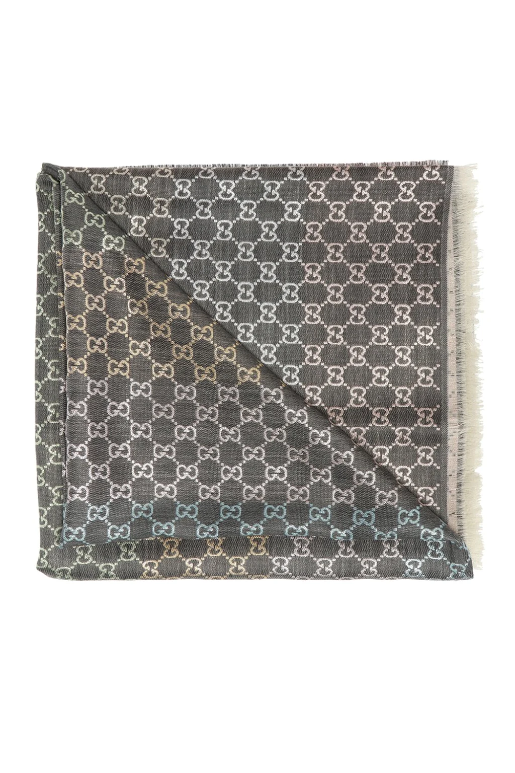 GREY Patterned scarf