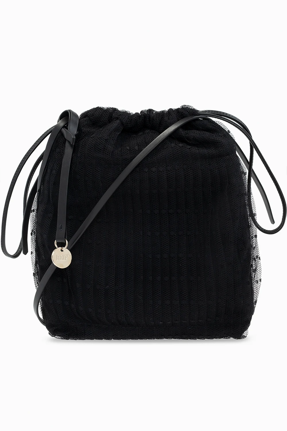 BLACK Shoulder bag with mesh