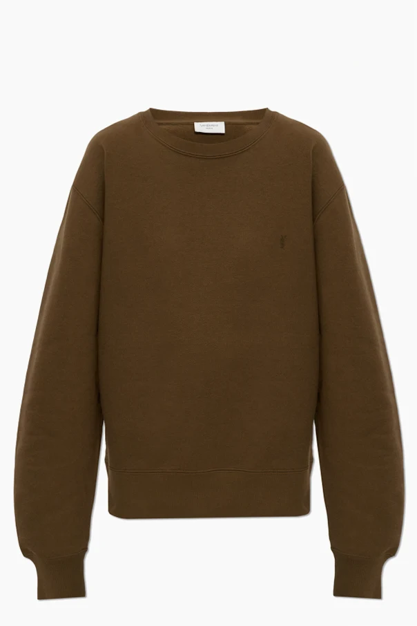 GRÜN Sweatshirt mit gesticktem Logo