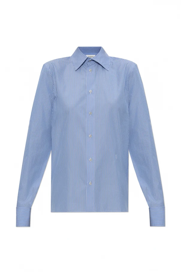 BLAU Hemd mit Streifenmuster