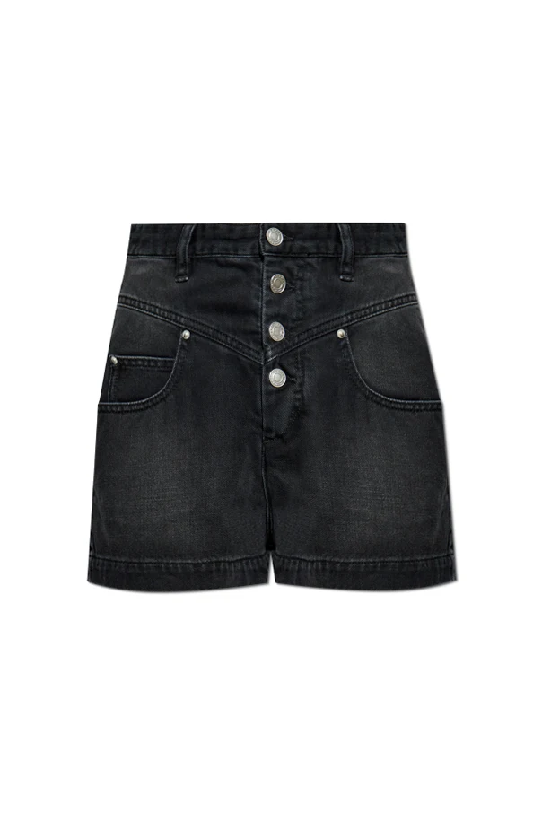 CZARNY Jeansowe szorty `Jovany`