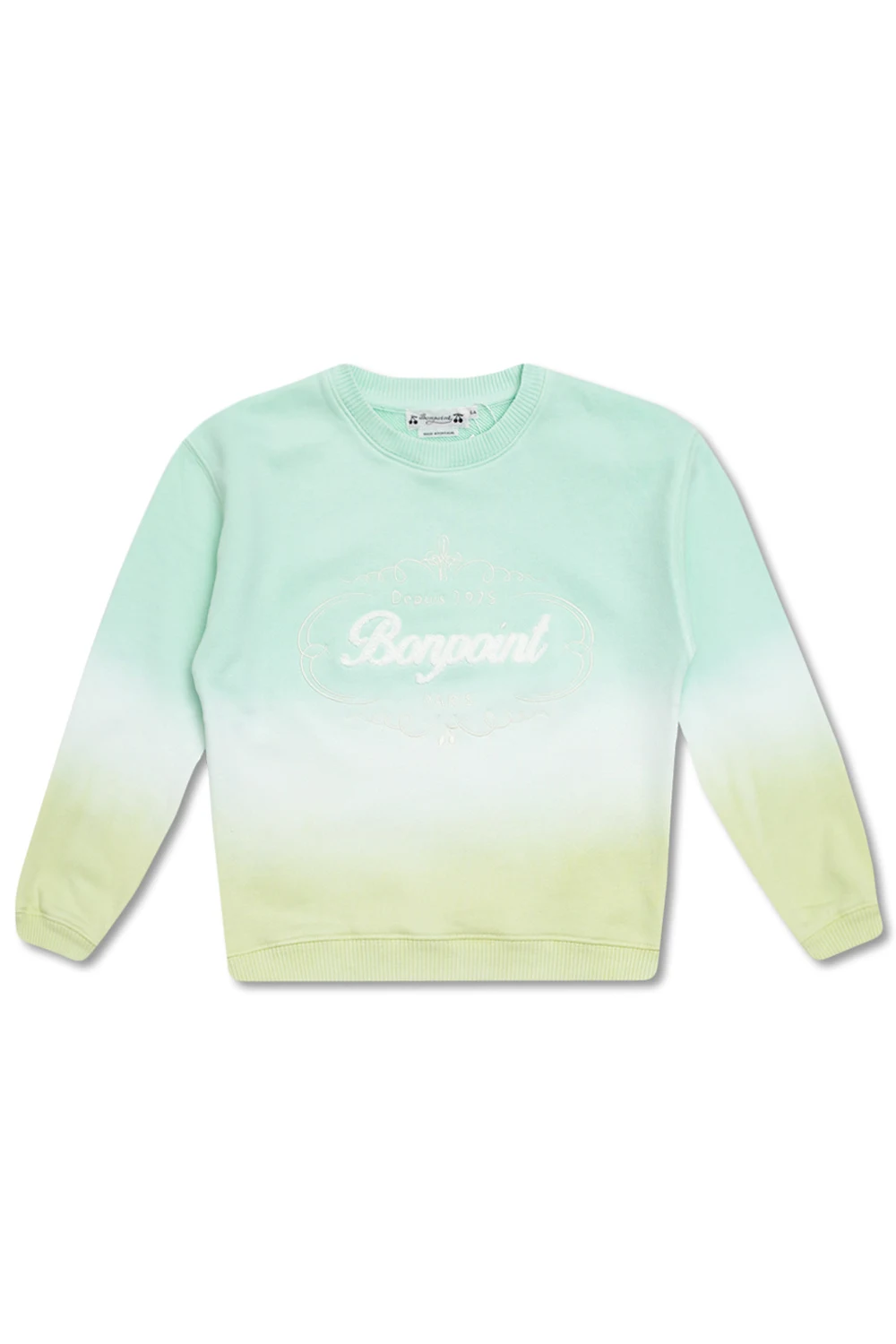 Sweatshirt with bouclé logo