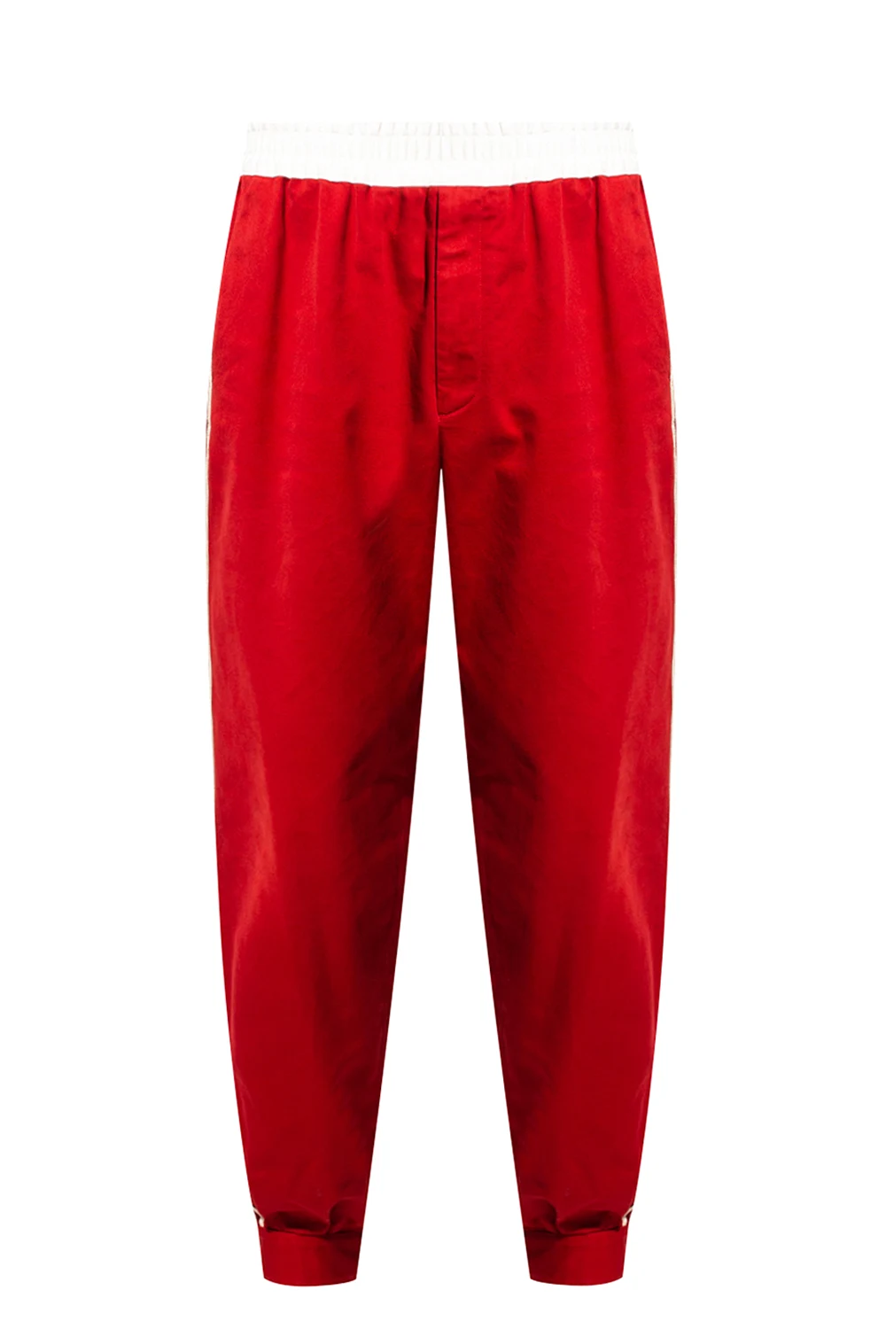 Trousers with side stripes