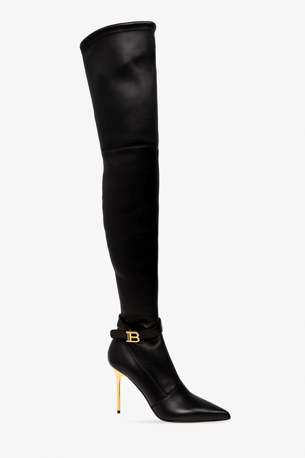 Leather over-the-knee boots