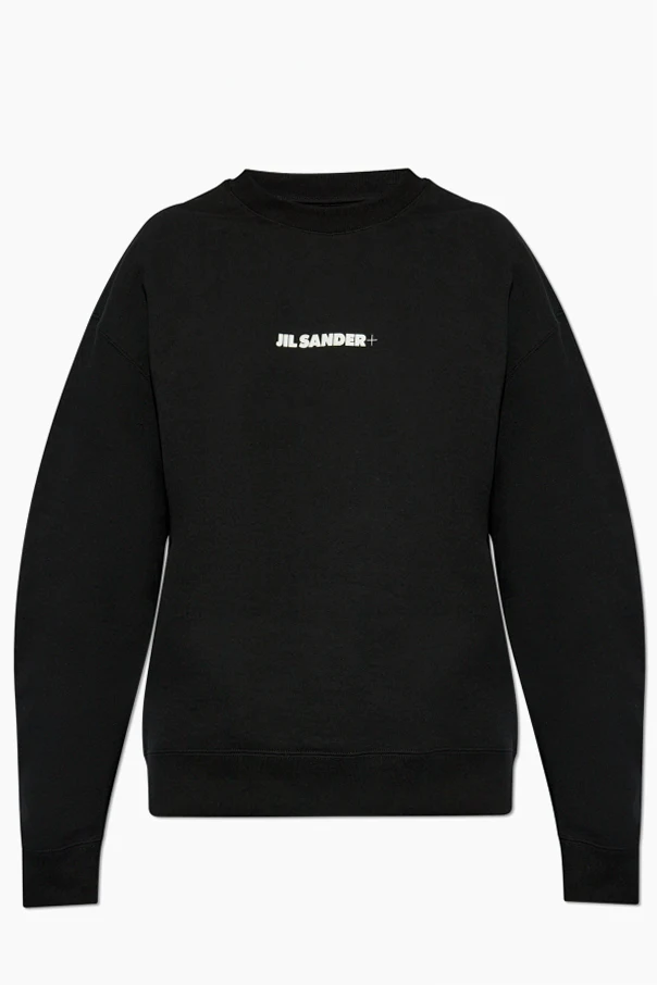 SCHWARZ Sweatshirt mit aufgedrucktem Logo