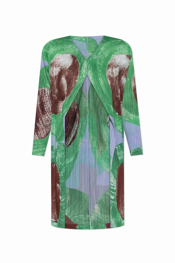 MEHRFARBIG Plissierter Mantel