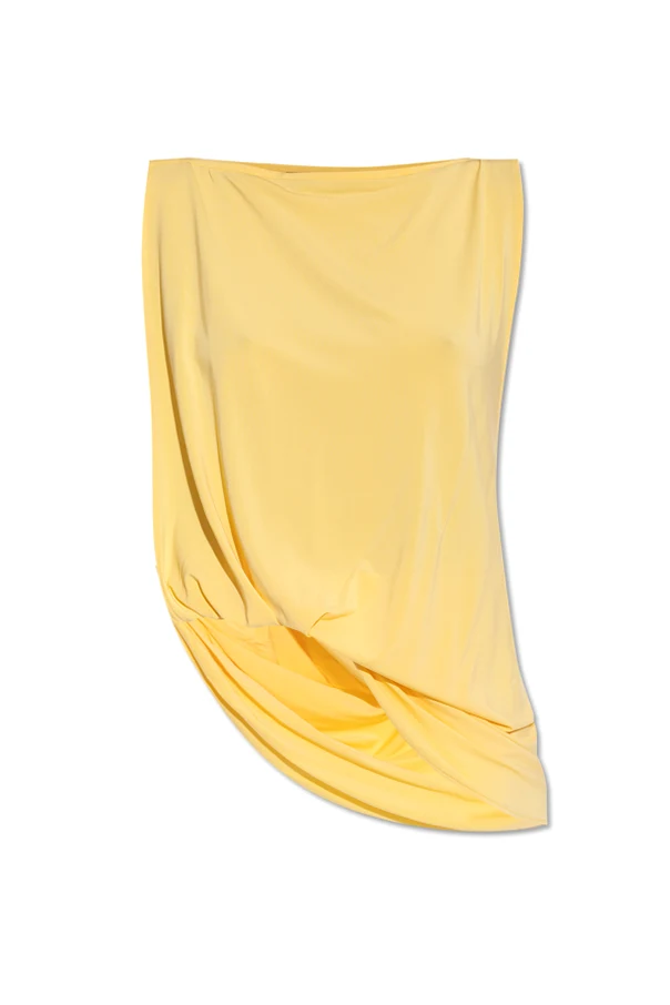 ŻÓŁTY Top bez rękawów