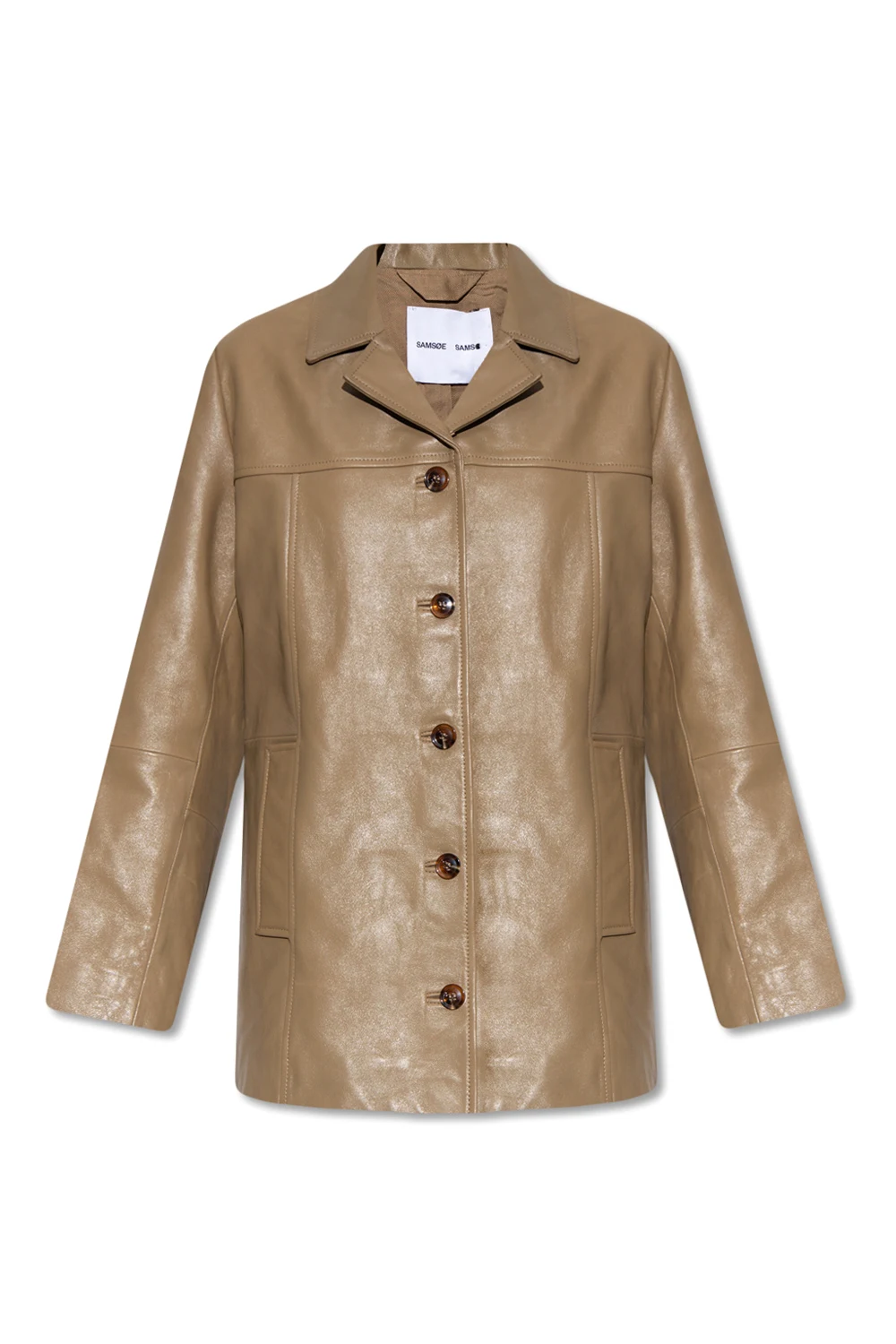BROWN ‘Jillian’ leather jacket