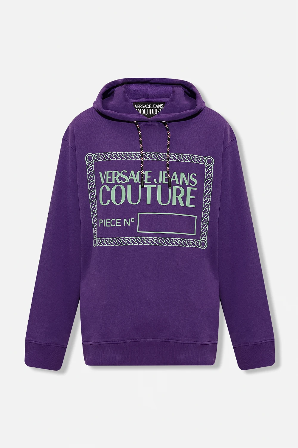 PURPLE Logo-printed hoodie