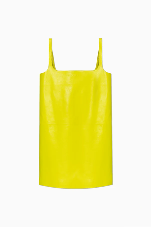 NEON Lederminikleid mit Trägern