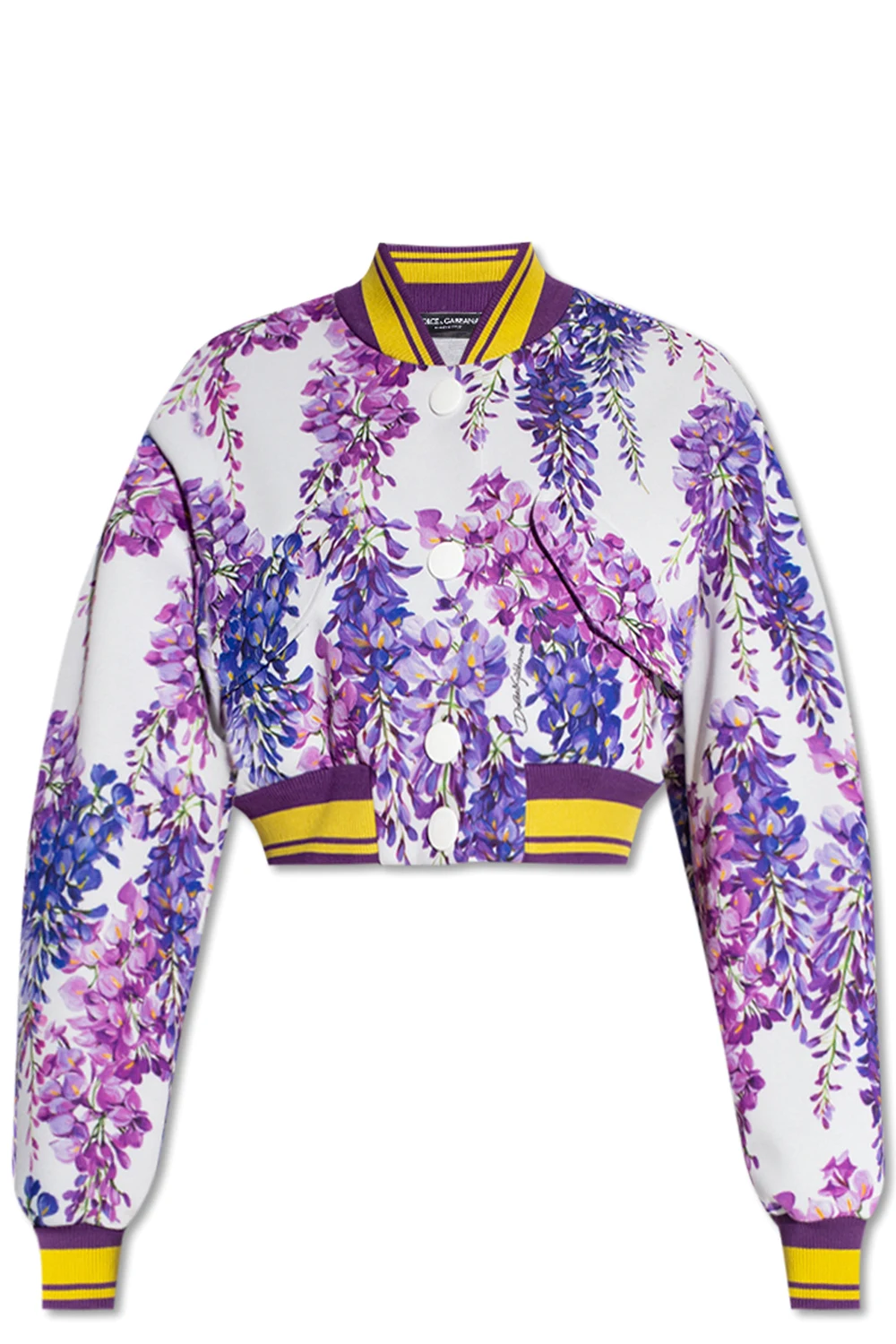 PURPLE Jacket with floral motif
