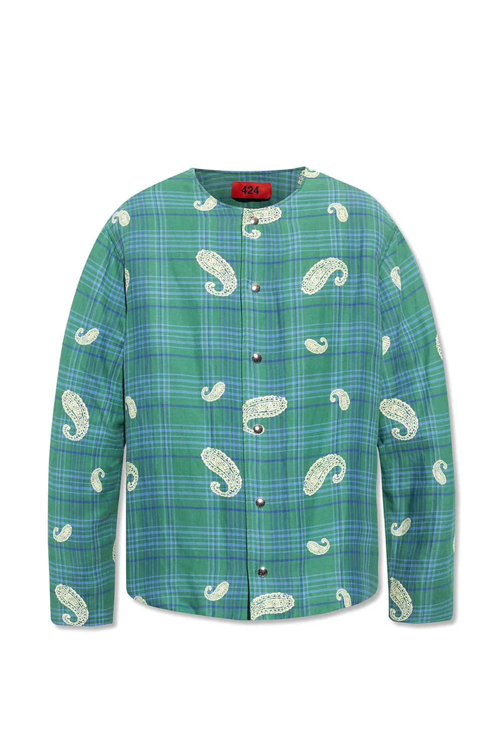 Kurtka ze wzorem w kratę