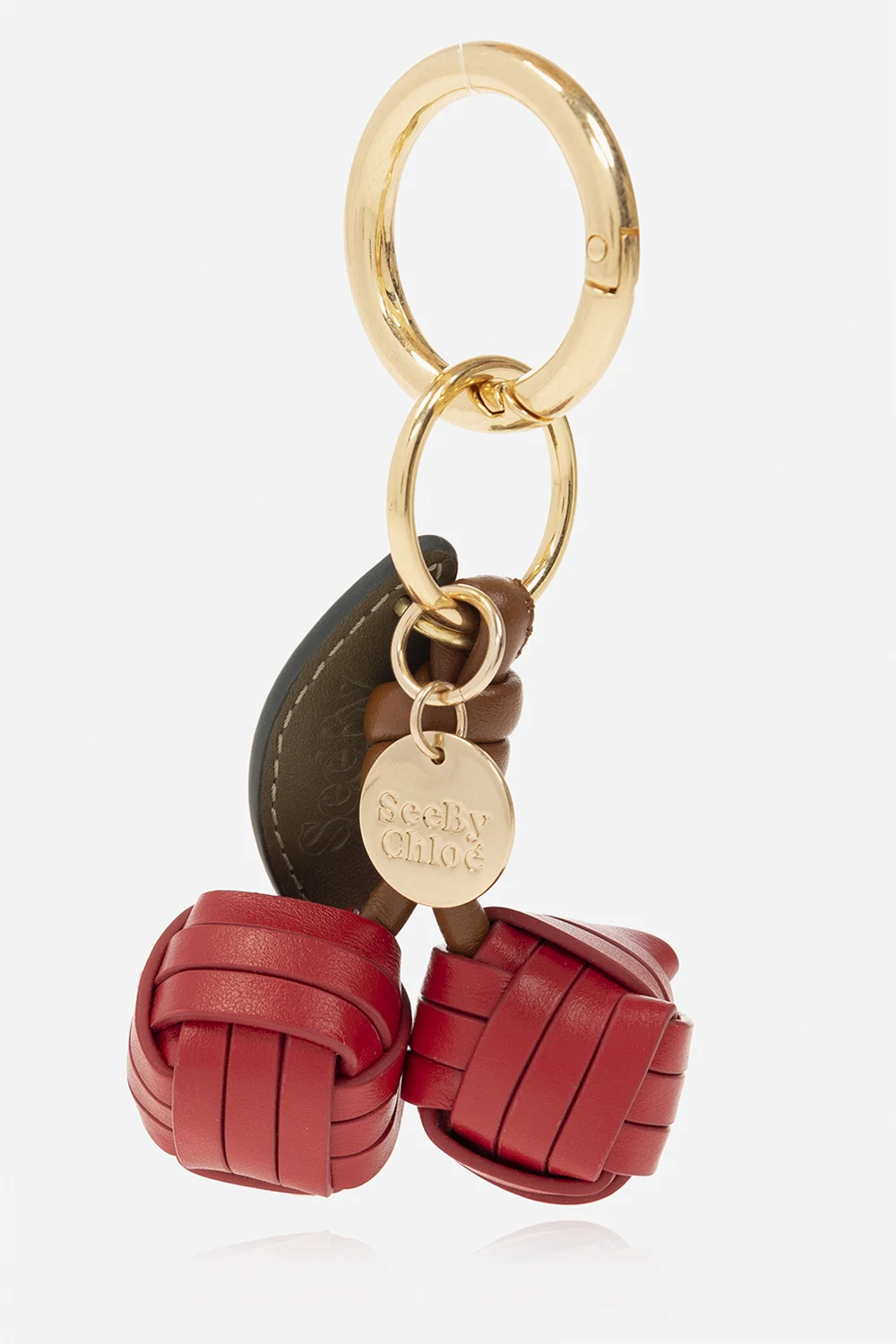 Cherry-shaped keyring