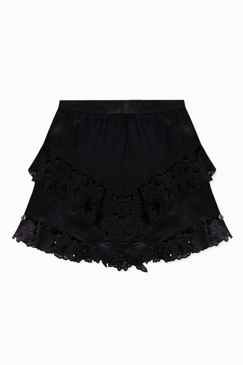 Skirt with floral motif
