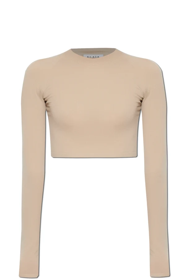 beige Cropped Top