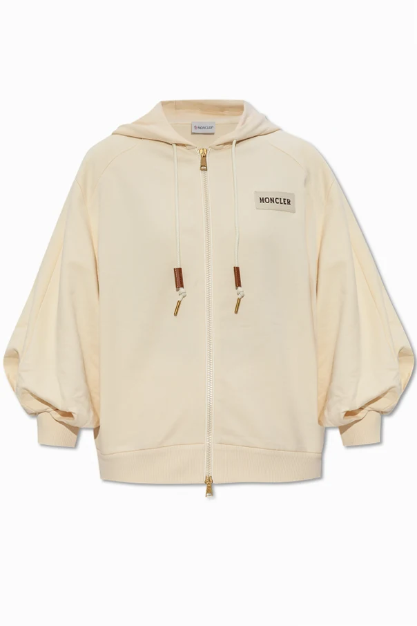 CREME Sweatshirt mit Logo-Patch