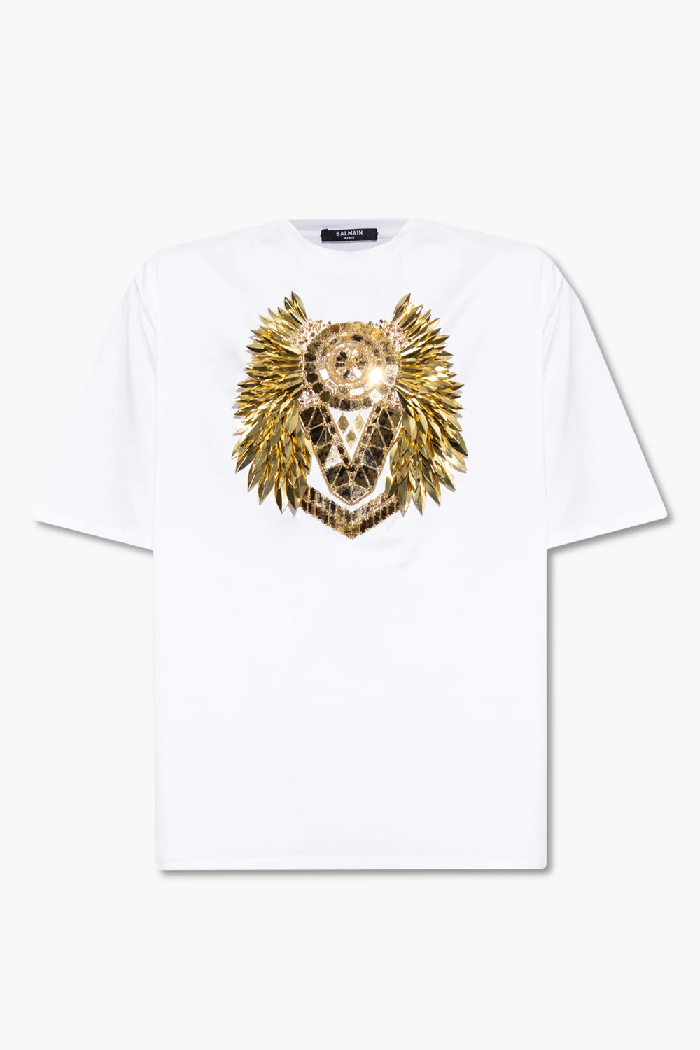 WHITE T-shirt with sequins